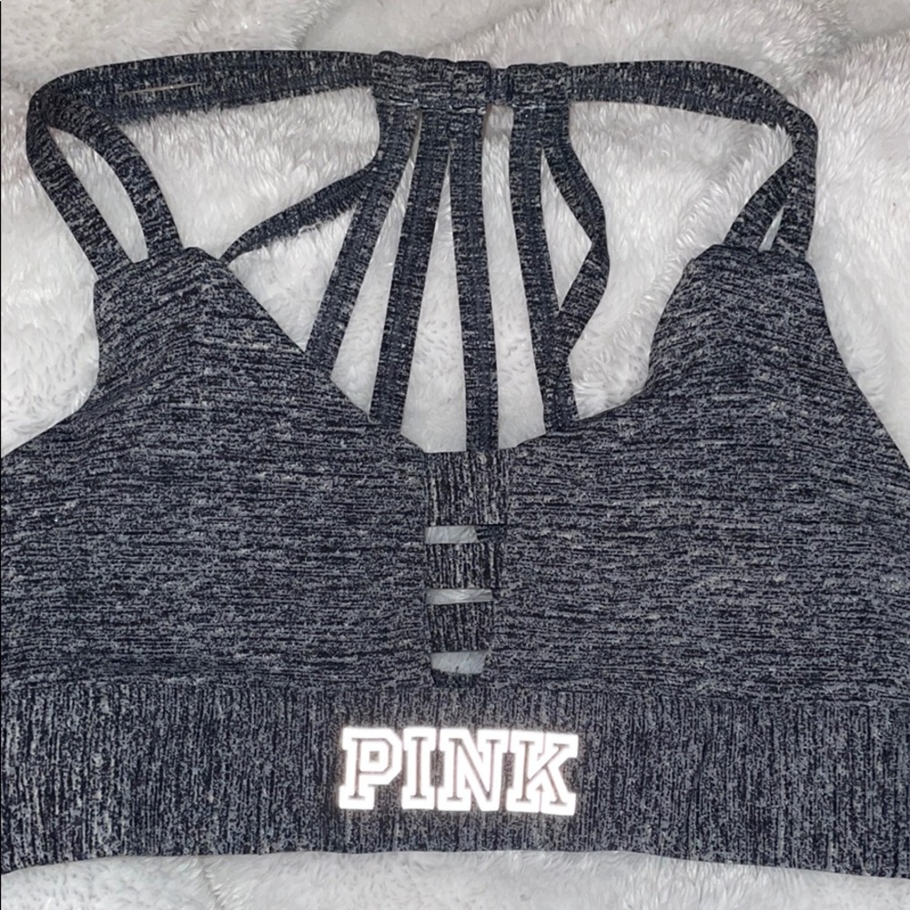 Pink sports bra